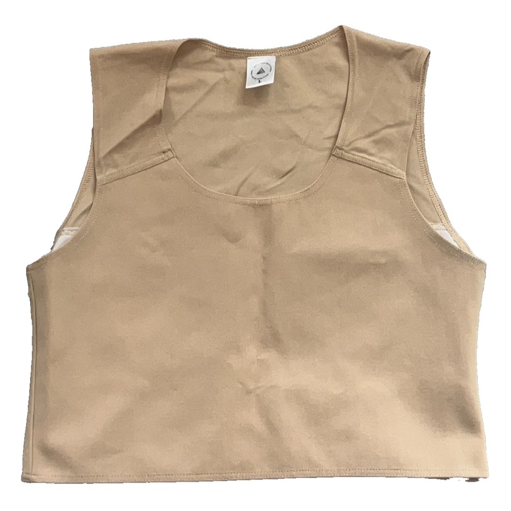 Spectrum Outfitters Short Vest Binder L Beige Chest Compression